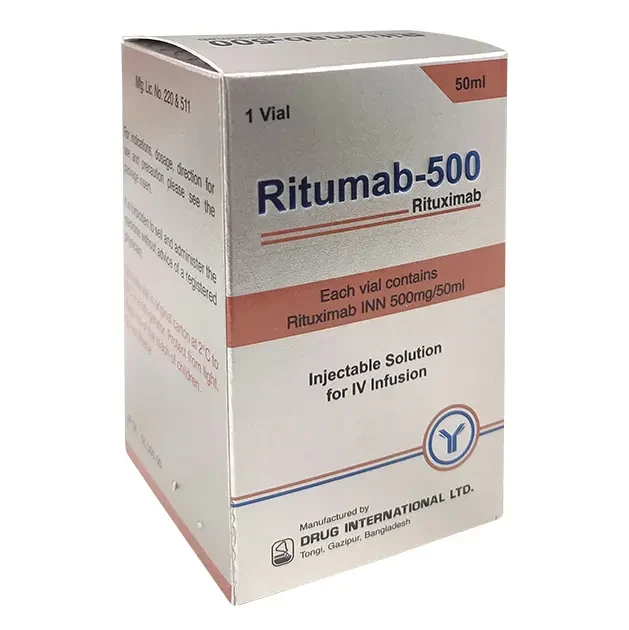 Pack Image: Ritumab 10 mg Injection (500 mg vial)