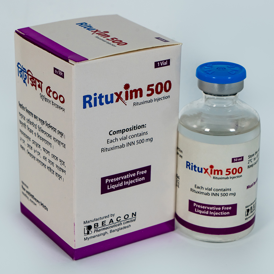 Pack Image: Rituxim 10 mg Injection (500 mg vial)