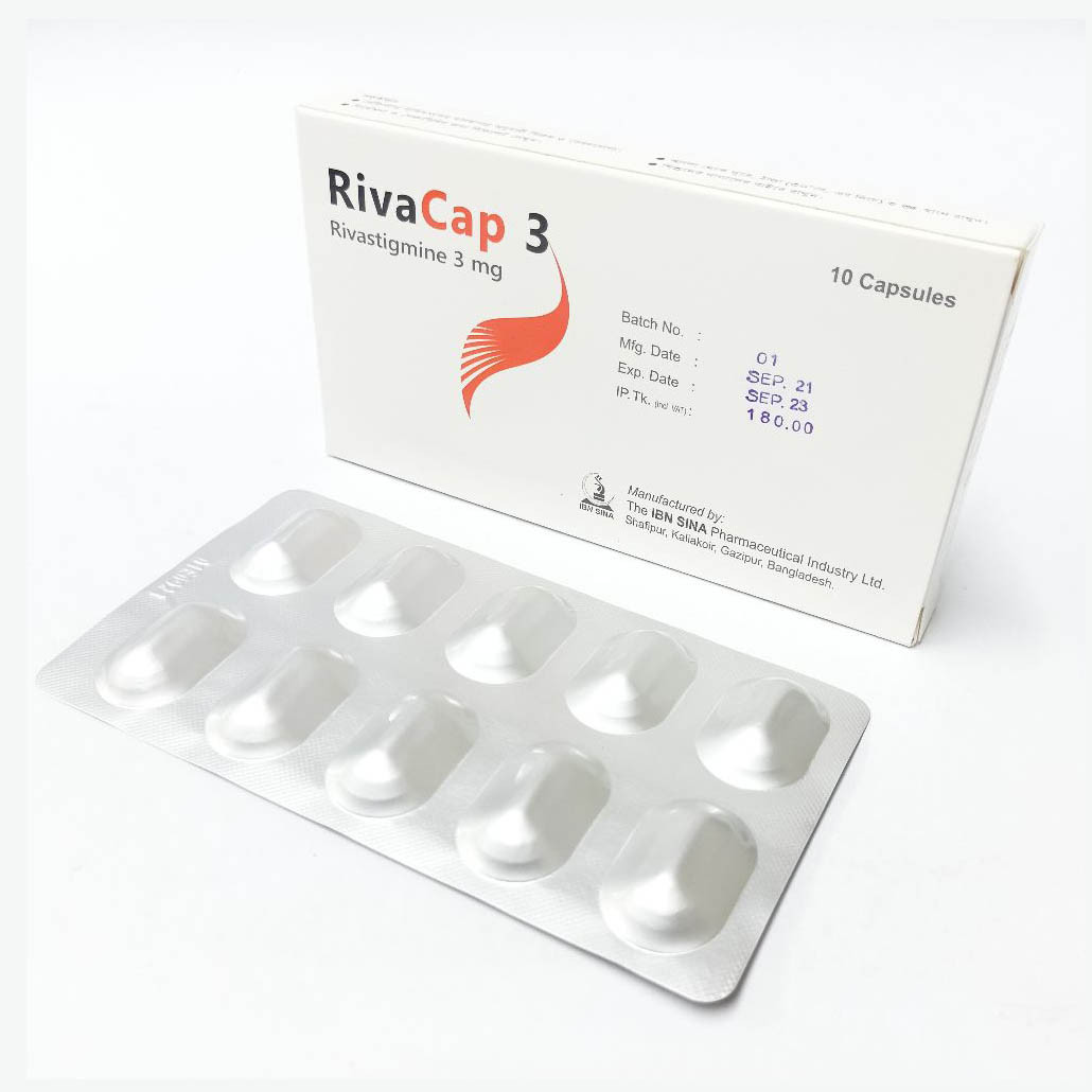 Pack Image: RivaCap 3 mg Capsule (1 x 10)