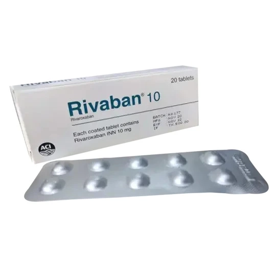 Pack Image: Rivaban 10 mg Tablet (2 x 10)