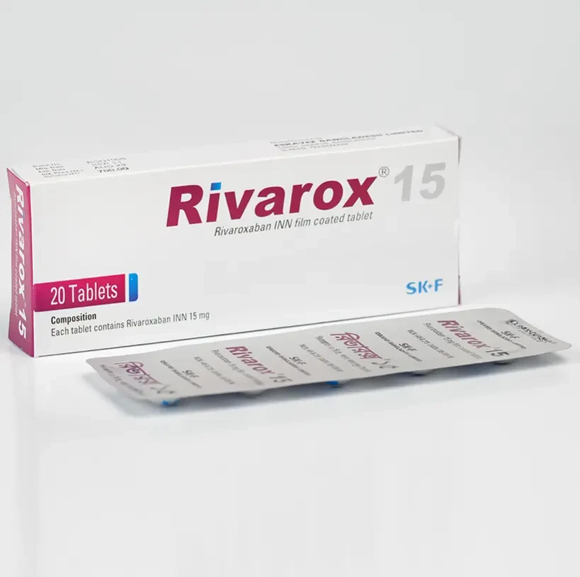 Pack Image: Rivarox 15 mg Tablet (2 x 10)