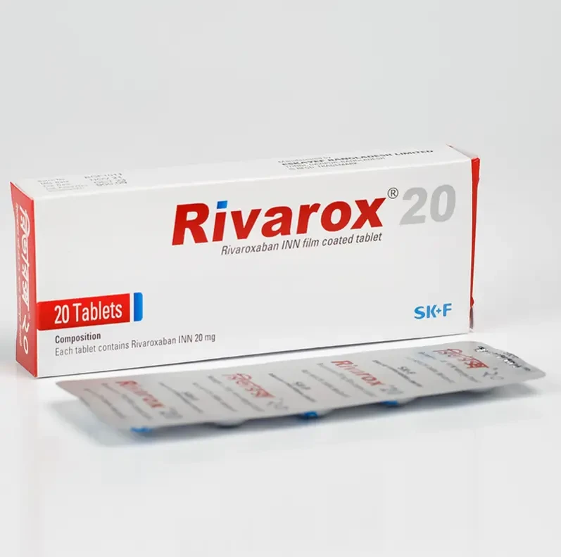 Pack Image: Rivarox 20 mg Tablet (2 x 10)
