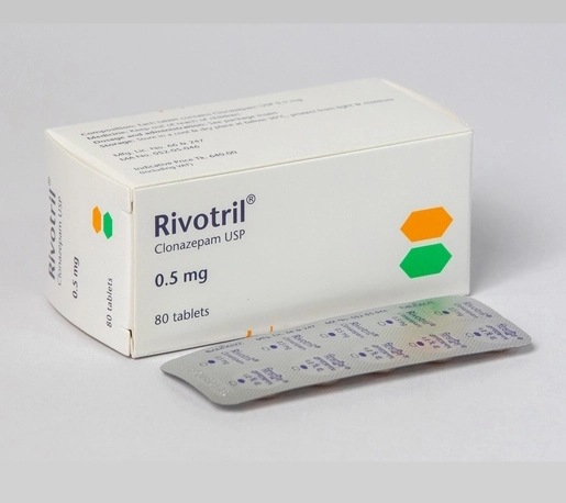 Pack Image: Rivotril 0.5 mg Tablet (8 x 10)
