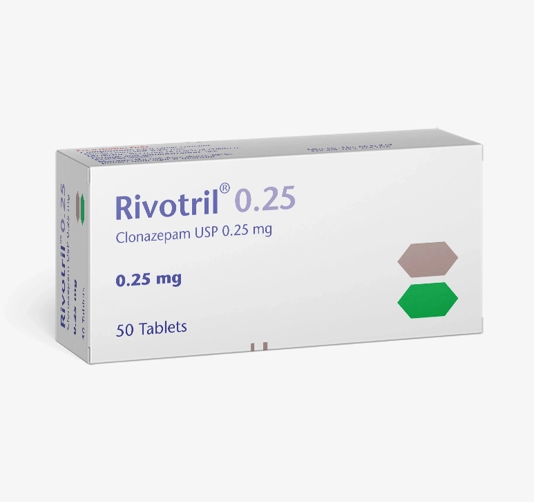 Pack Image: Rivotril 0.25 mg Tablet (5 x 10)