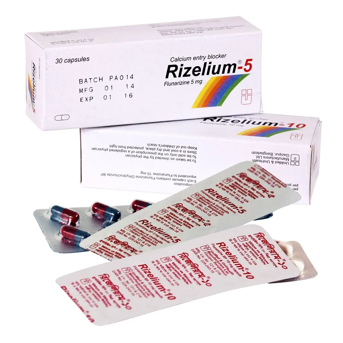 Pack Image: Rizelium 10 mg Capsule (3 x 10)