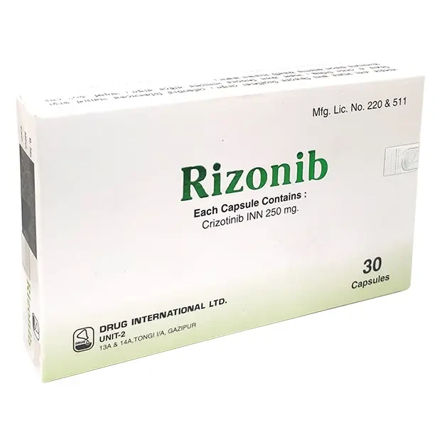 Pack Image: Rizonib 250 mg Capsule (3 x 10)