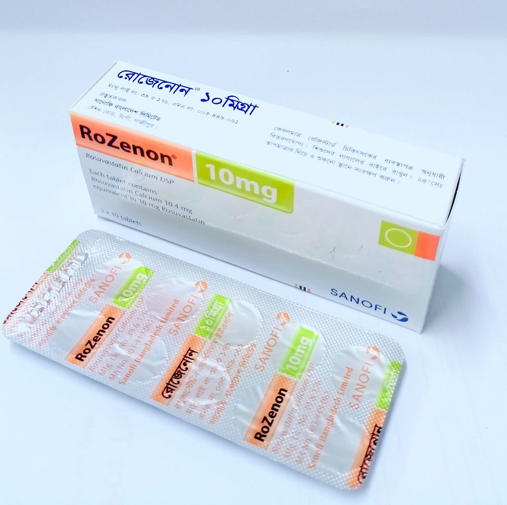 Pack Image: RoZenon 10 mg Tablet (3 x 10)