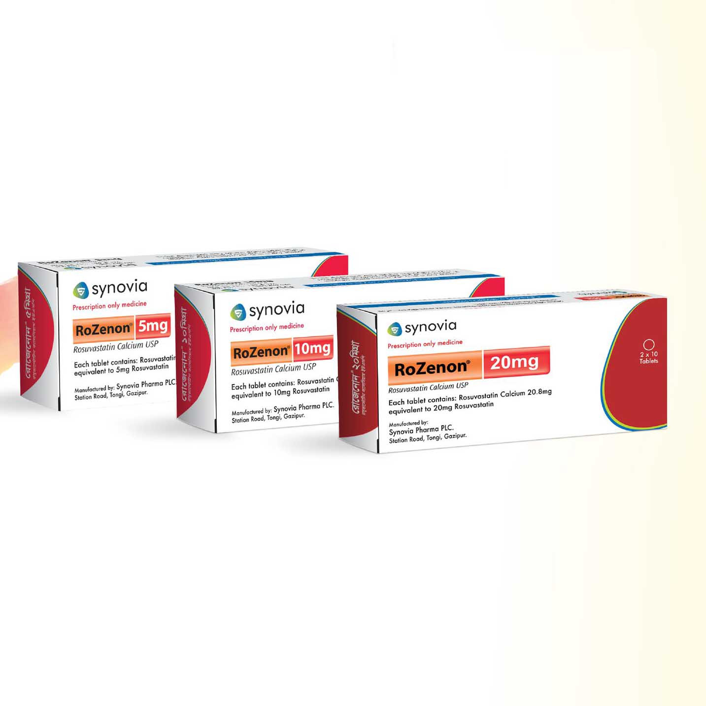 Pack Image: RoZenon 5 mg Tablet (3 x 10)