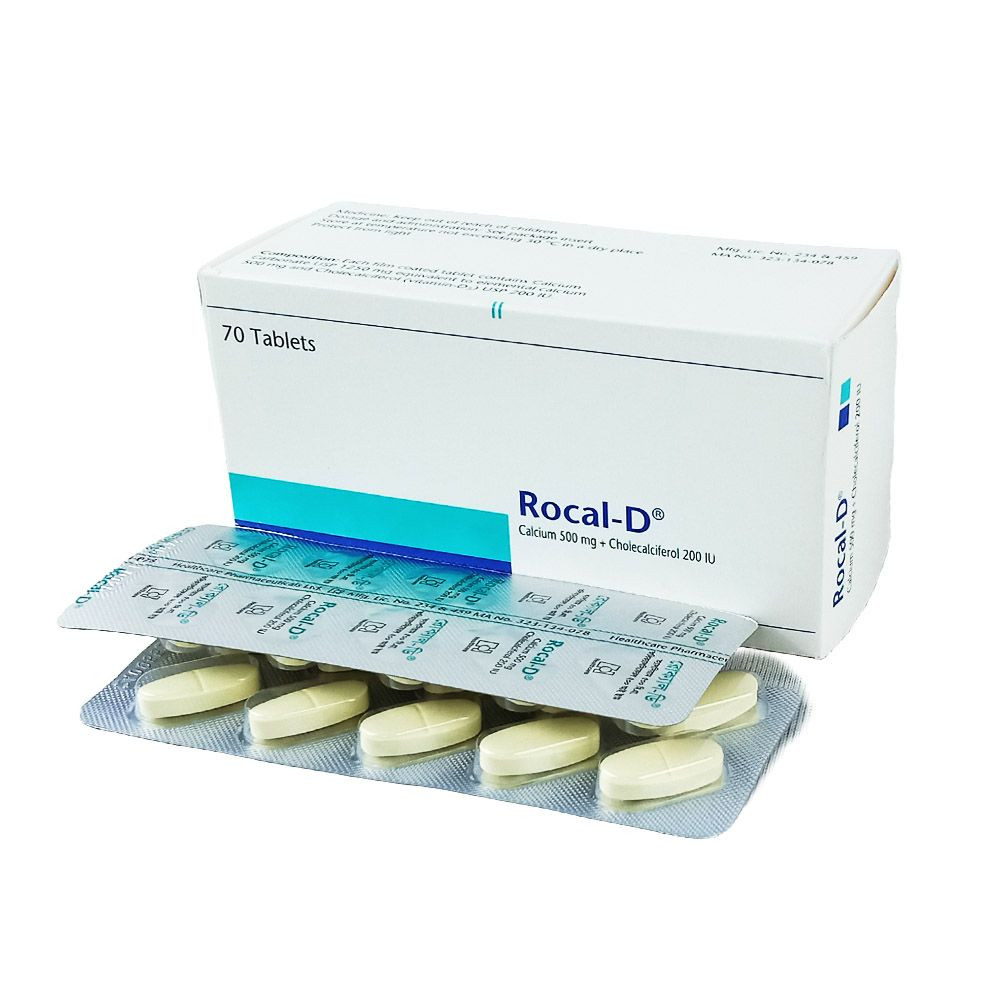Pack Image: Rocal-D 500 mg Tablet (7 x 10)