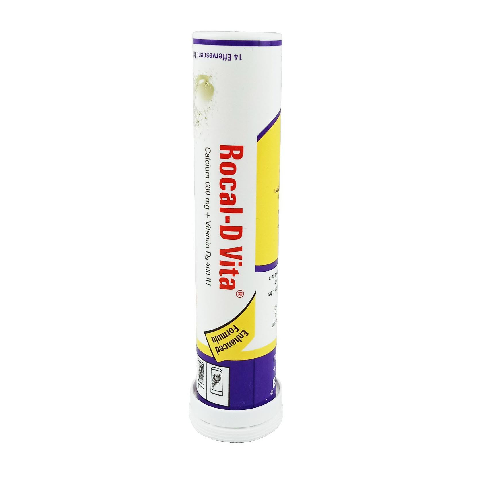 Pack Image: Rocal-D Vita 600 mg Tablet (1 x 14)