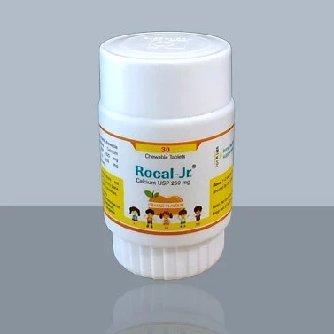 Pack Image: Rocal Jr 250 mg Chewable Tablet (3 x 10)