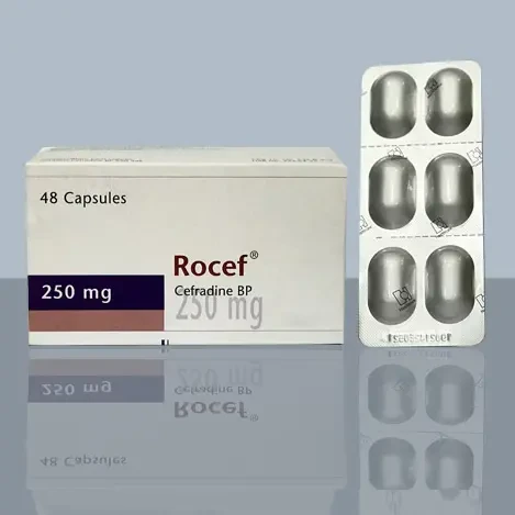 Pack Image: Rocef 250 mg Capsule (8 x 6)