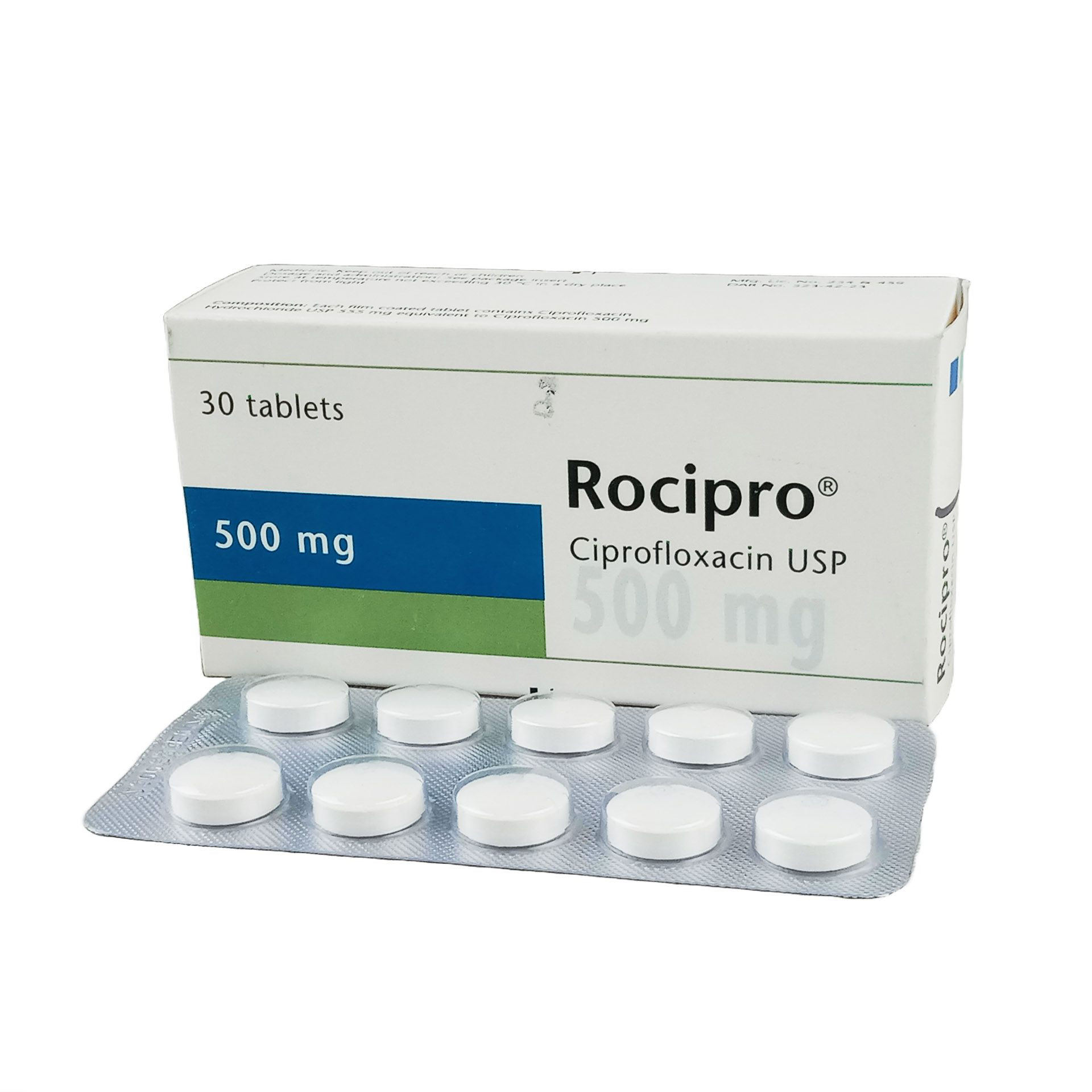Pack Image: Rocipro 500 mg Tablet (3 x 10)