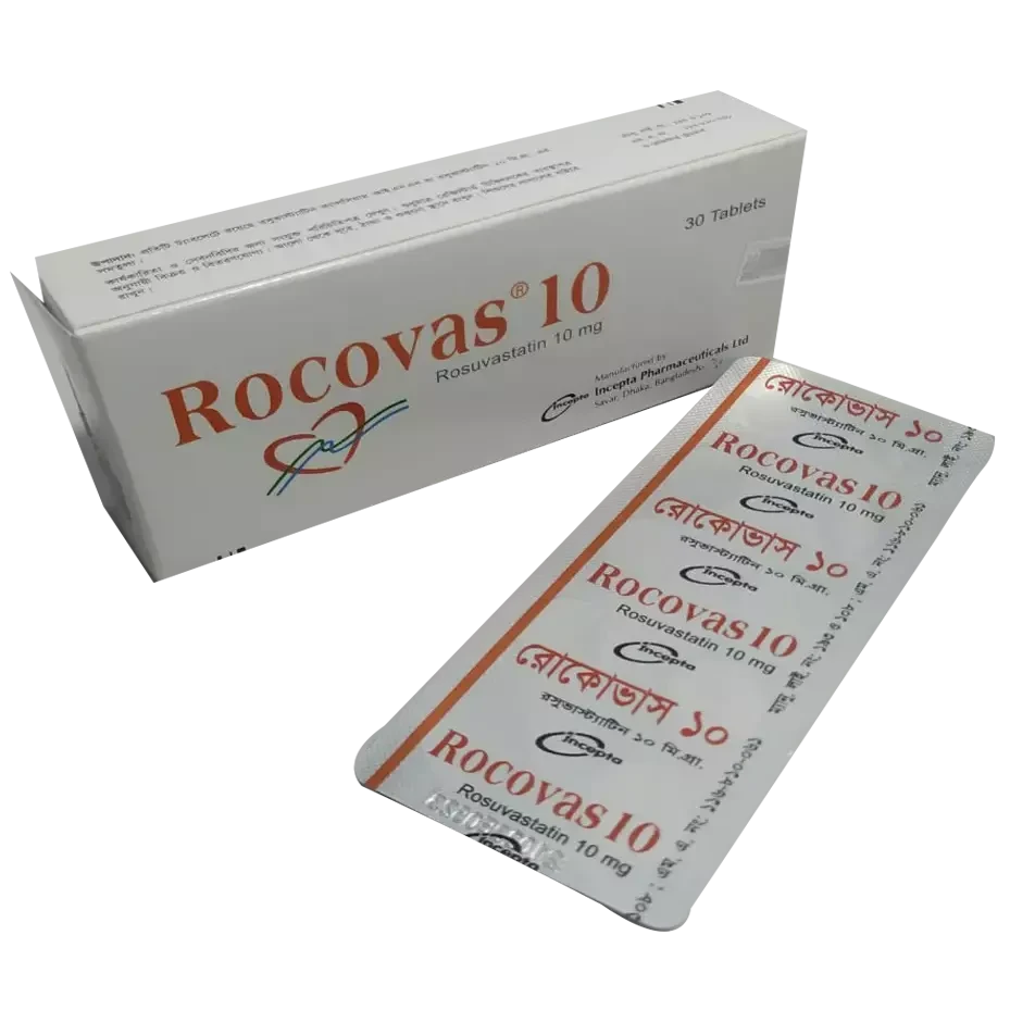 Pack Image: Rocovas 10 mg Tablet (3 x 10)