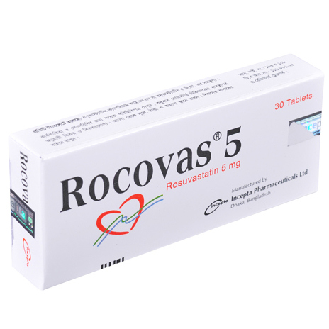 Pack Image: Rocovas 5 mg Tablet (3 x 10)