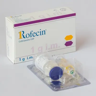 Pack Image: Rofecin 1 gm Injection (1 gm vial)