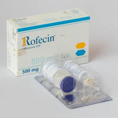 Pack Image: Rofecin 500 mg Injection (500 mg vial)