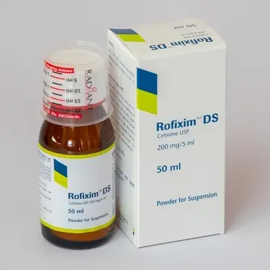 Pack Image: Rofixim-DS 200 mg Suspension (50 ml bottle)