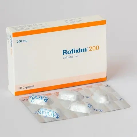 Pack Image: Rofixim 200 mg Capsule (2 x 5)