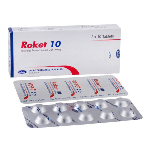 Pack Image: Roket 10 mg Tablet (2 x 10)