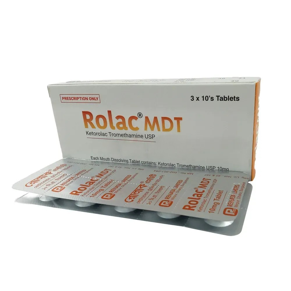 Pack Image: Rolac MDT 10 mg Tablet (3 x 10)