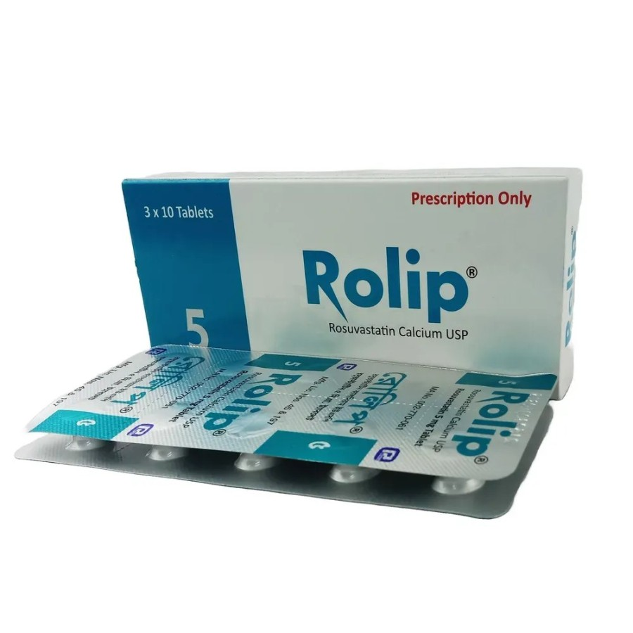 Pack Image: Rolip 5 mg Tablet (3 x 10)