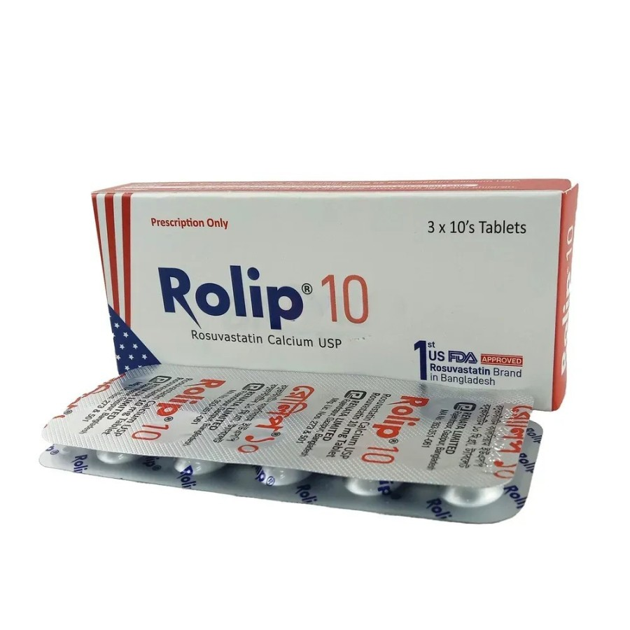 Pack Image: Rolip 10 mg Tablet (3 x 10)