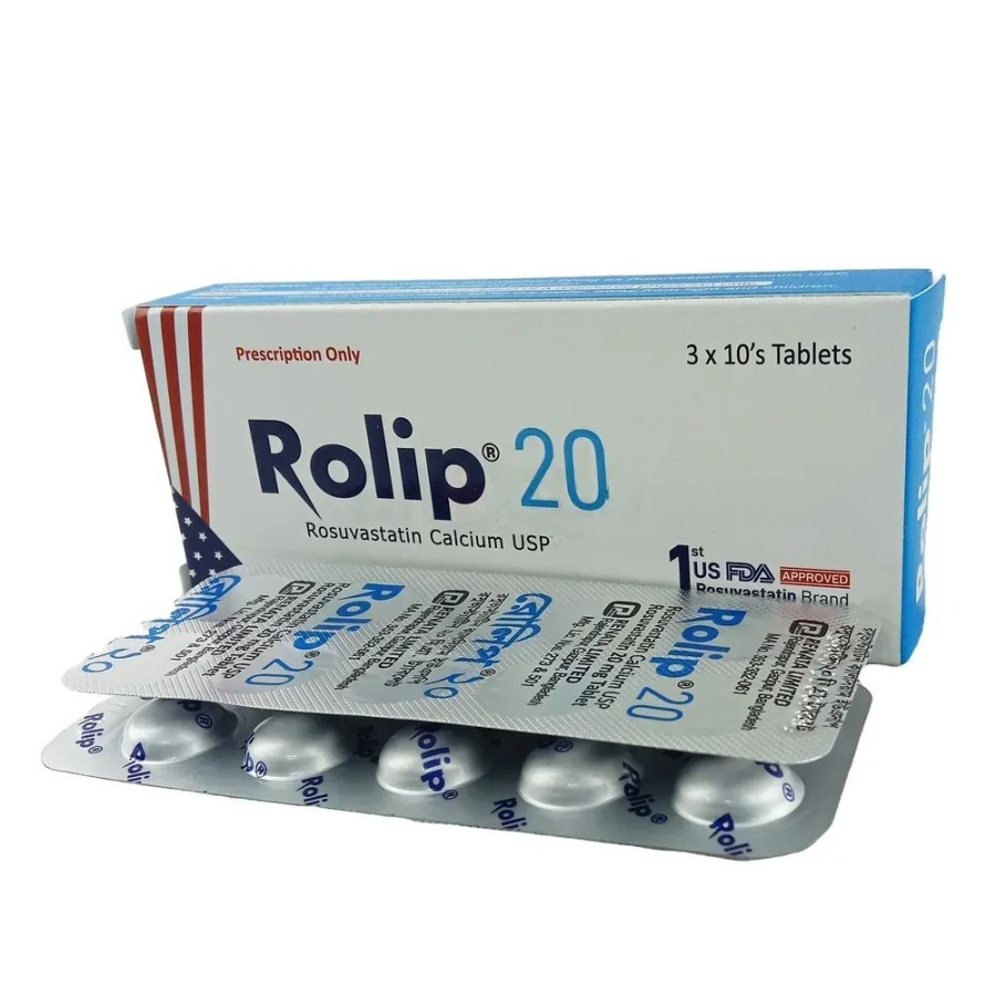 Pack Image: Rolip 20 mg Tablet (3 x 10)