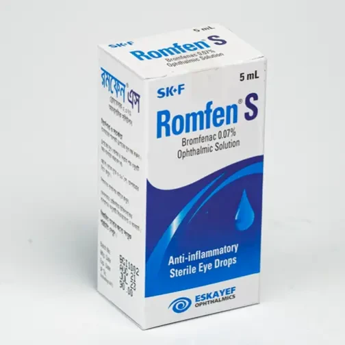 Pack Image: Romfen S 0.07% Eye Drop (5 ml drop)