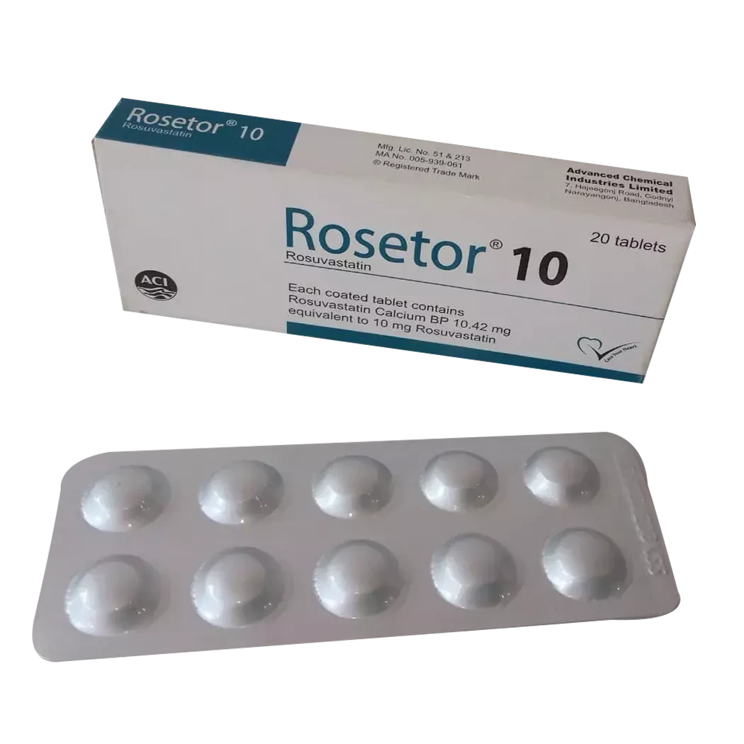 Pack Image: Rosetor 10 mg Tablet (3 x 10)