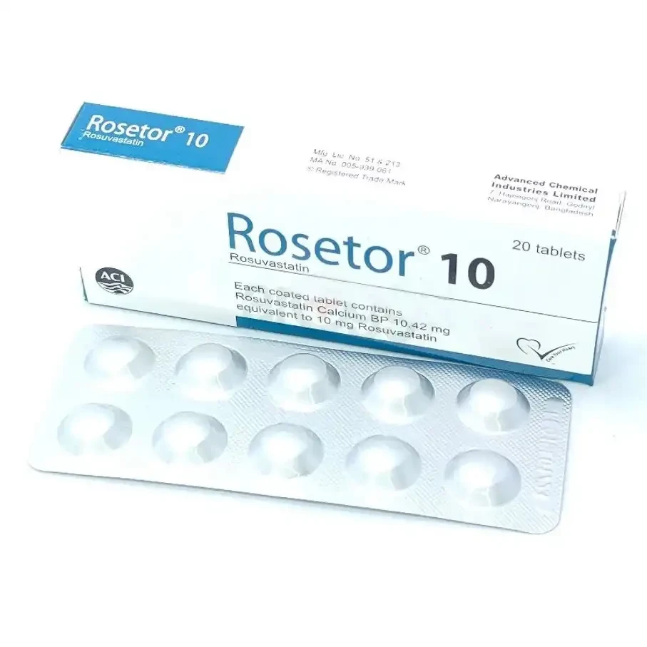 Pack Image: Rosetor 10 mg Tablet (3 x 10)