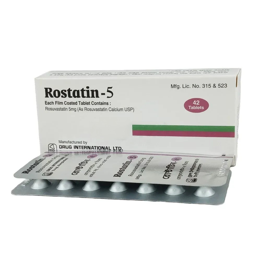 Pack Image: Rostatin 5 mg Tablet (3 x 14)