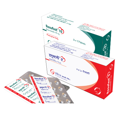 Pack Image: Rosufast 10 mg Tablet (3 x 10)