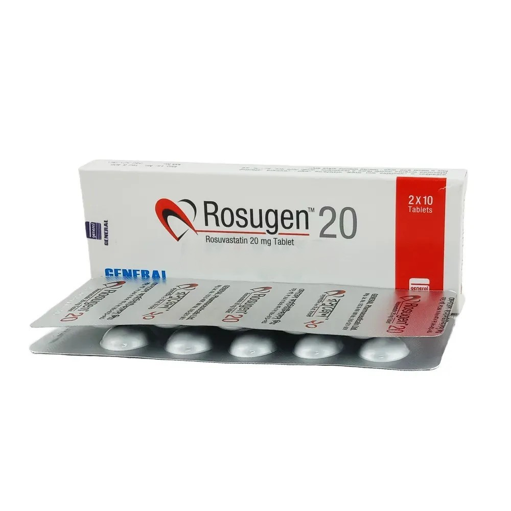 Pack Image: Rosugen 20 mg Tablet (2 x 10)