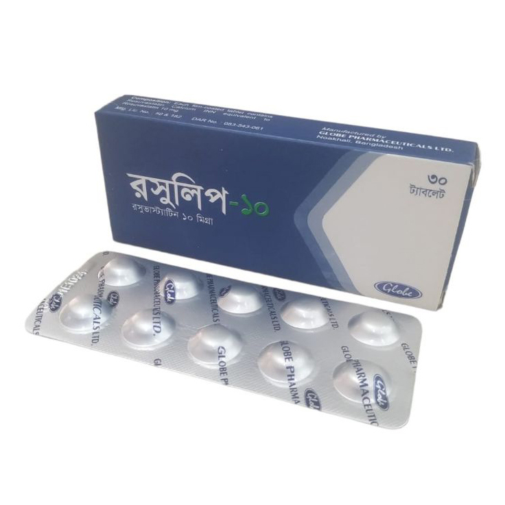 Pack Image: Rosulip 10 mg Tablet (3 x 10)