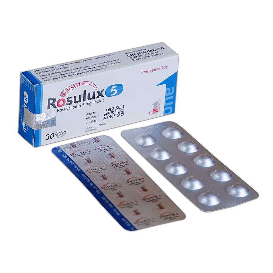 Pack Image: Rosulux 5 mg Tablet (3 x 10)