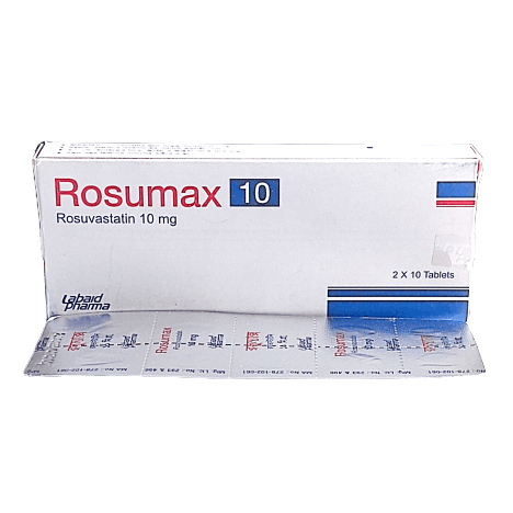 Pack Image: Rosumax 10 mg Tablet (2 x 10)