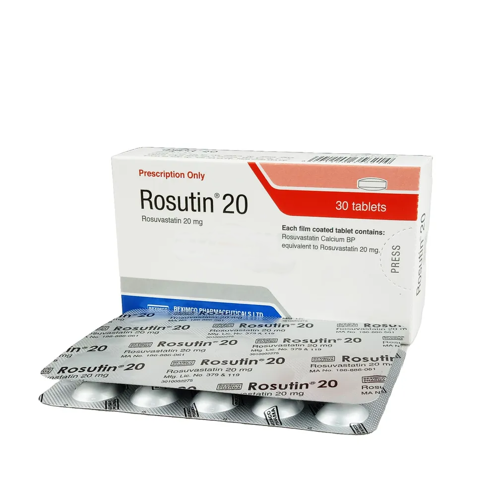 Pack Image: Rosutin 20 mg Tablet (2 x 15)