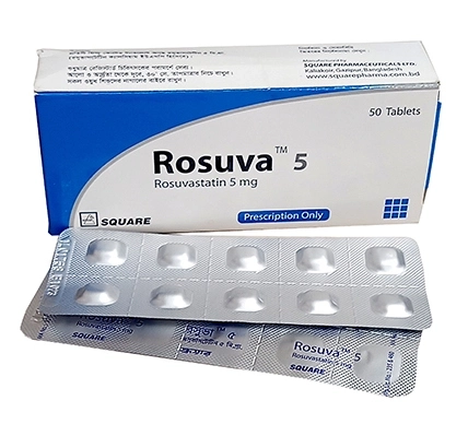 Pack Image: Rosuva 5 mg Tablet (5 x 10)
