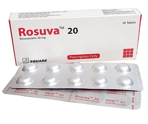 Pack Image: Rosuva 20 mg Tablet (2 x 10)