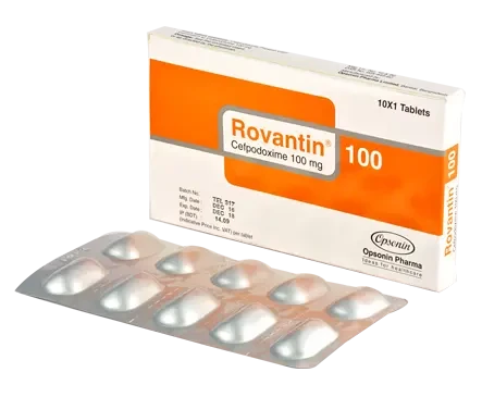 Pack Image: Rovantin 100 mg Tablet (1 x 10)