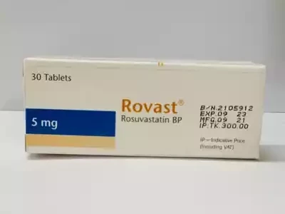 Pack Image: Rovast 5 mg Tablet (3 x 10)