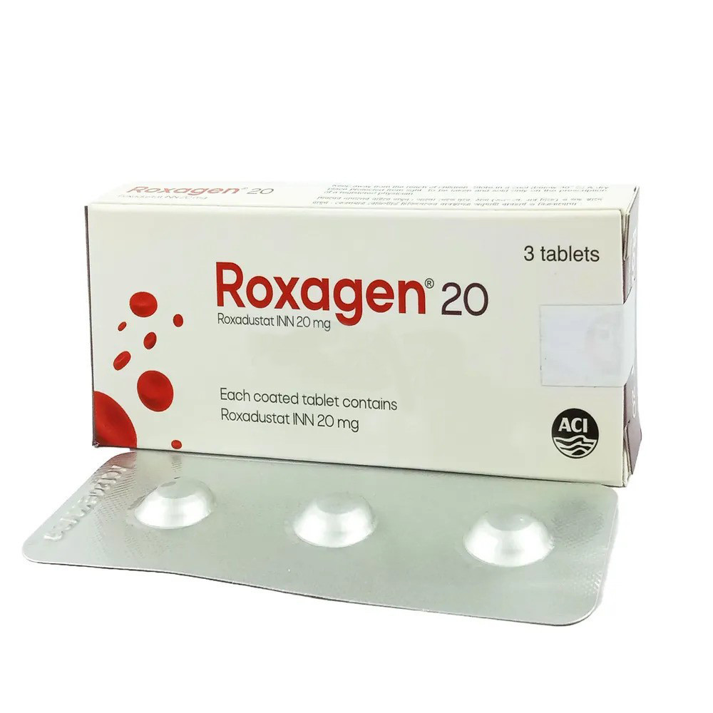 Pack Image: Roxagen 20 mg Tablet (1 x 3)