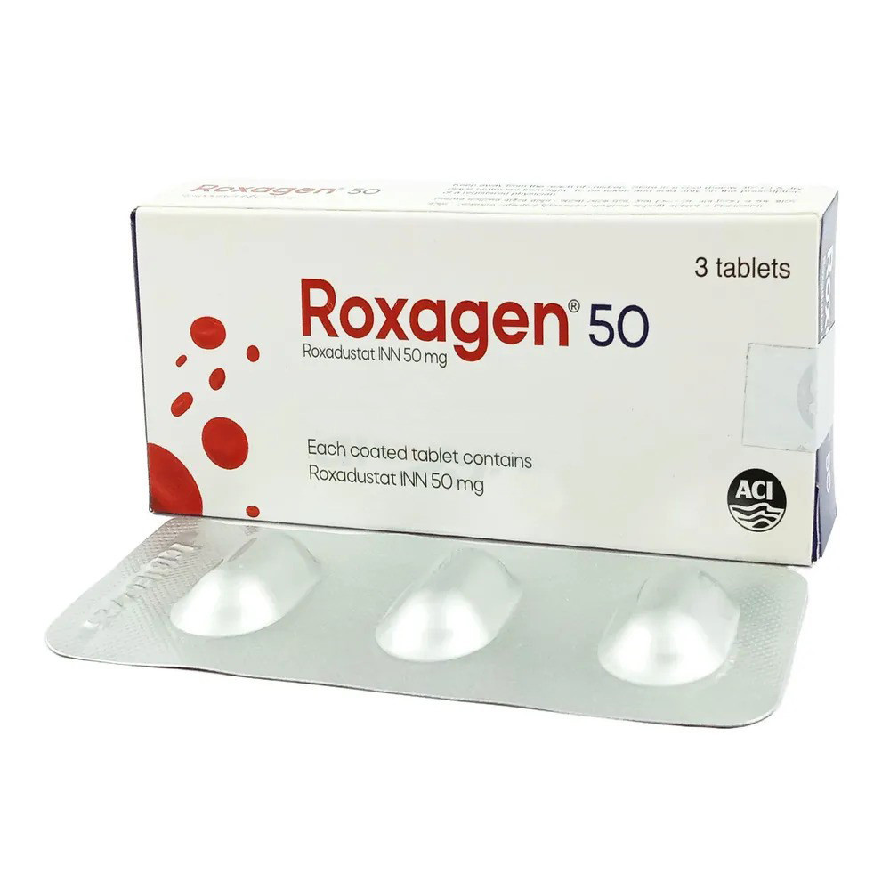 Pack Image: Roxagen 50 mg Tablet (1 x 3)