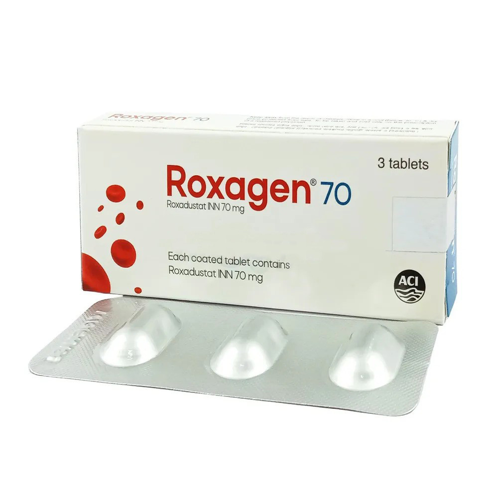 Pack Image: Roxagen 70 mg Tablet (1 x 3)