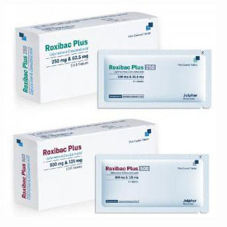 Pack Image: Roxibac Plus 250 mg Tablet (2 x 7)