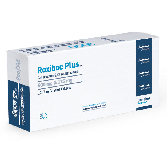 Pack Image: Roxibac Plus 500 mg Tablet (2 x 7)