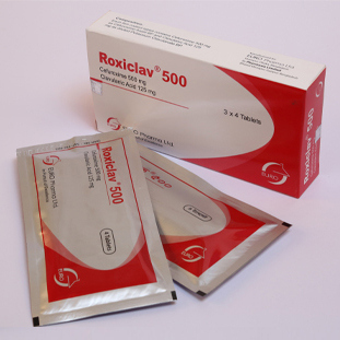 Pack Image: Roxiclav 500 mg Tablet (3 x 4)