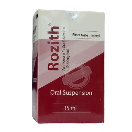 Pack Image: Rozith 200 mg Suspension (22.5 ml bottle)