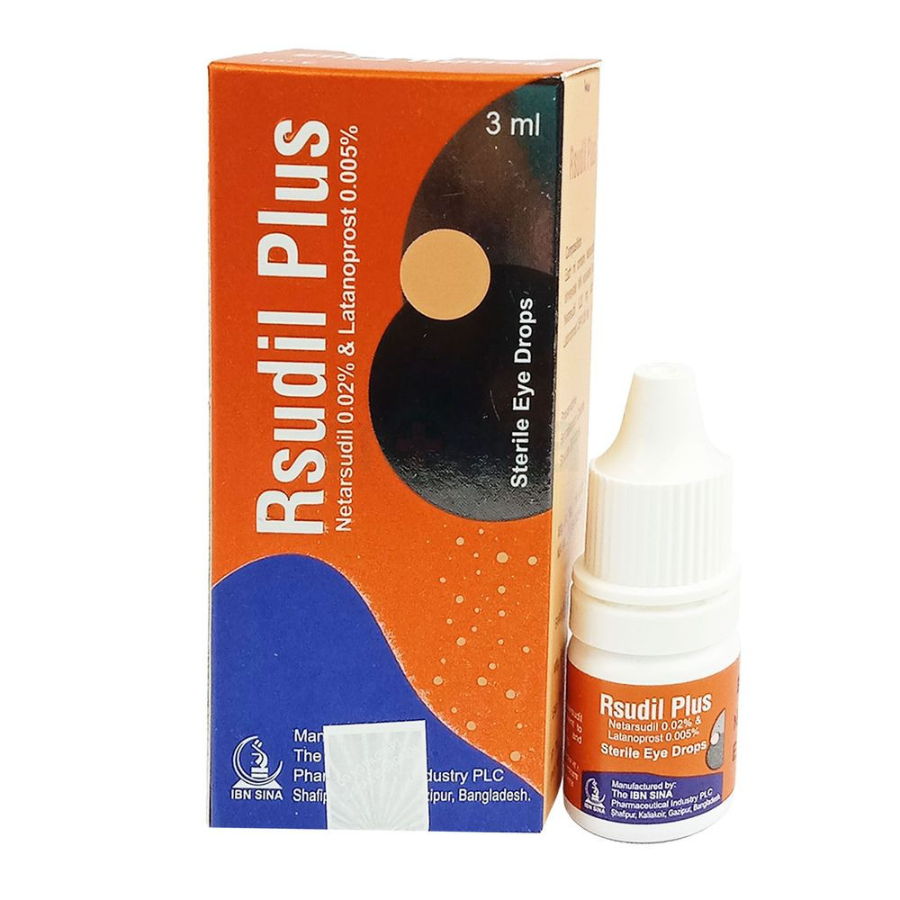 Pack Image: Rsudil plus 0.02% Eye Drop (3 ml drop)